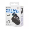 Logilink Kit de carga USB-A/C, 15 W, 1x USB-A, 1x USB-C, negro