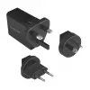 Logilink Cargador de viaje USB-A, 18 W, GaN, 1 puerto, 1x USB-A (QC), Negro