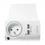 LogiLink cargador de pared USB-A 10,5 W, 2 puertos, con base de carga, blanco