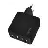 LogiLink cargador de pared USB-A, 24W, 4 puertos, 4x USB-A, negro