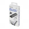 LogiLink UA0385 estación de acoplamiento USB-C, 7 puertos, USB 3.2 Gen1, PD, 4K HDMI, SD/microSD, 3,5 mm, para iPad, aluminio