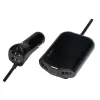 Logilink Cargador de coche USB, 2+2 puertos, 24 W, negro