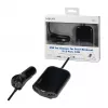 Logilink Cargador de coche USB, 2+2 puertos, 24 W, negro