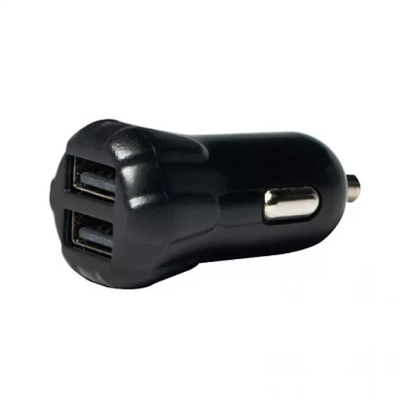 LogiLink set de cargador USB para coche, cargador de 2 puertos + soporte