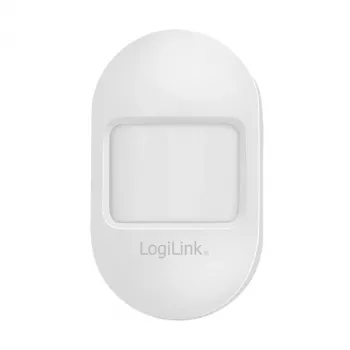 Logilink Sensor de movimiento PIR inteligente WiFi, compatible con Tuya, blanco
