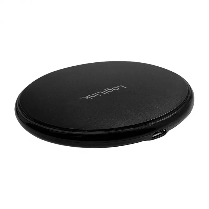 LogiLink cargador de sobremesa inalámbrico rápido 10 W base de carga Qi negra