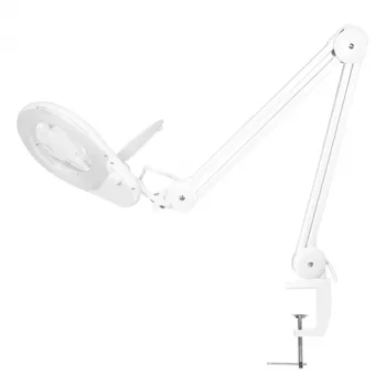 LogiLink WZ0058 Lámpara de aumento LED con lente de cristal real 127 mm 5 dioptrías Blanco