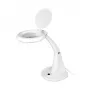 LOGILINK WZ0059 Lupa LED con soporte de mesa, 3 dioptrías (1,75x), 40 LED SMD, 6,5 W, Blanco luz de día, Negro