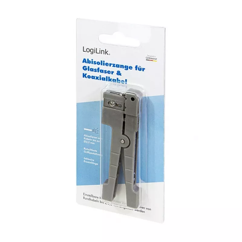 LOGILINK WZ0063 pelacables universal para fibra óptica, cable coaxial y de cobre hasta 3,2 mm