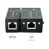 LOGILINK WZ0080 comprobador de cables LAN y buscador PoE con imán, linterna, LCD retroiluminada, alcance de 300 m