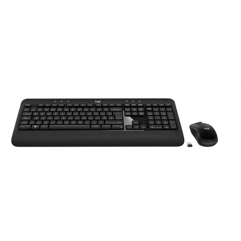 Logitech Advanced Combo set inalámbrico de teclado y ratón - negro