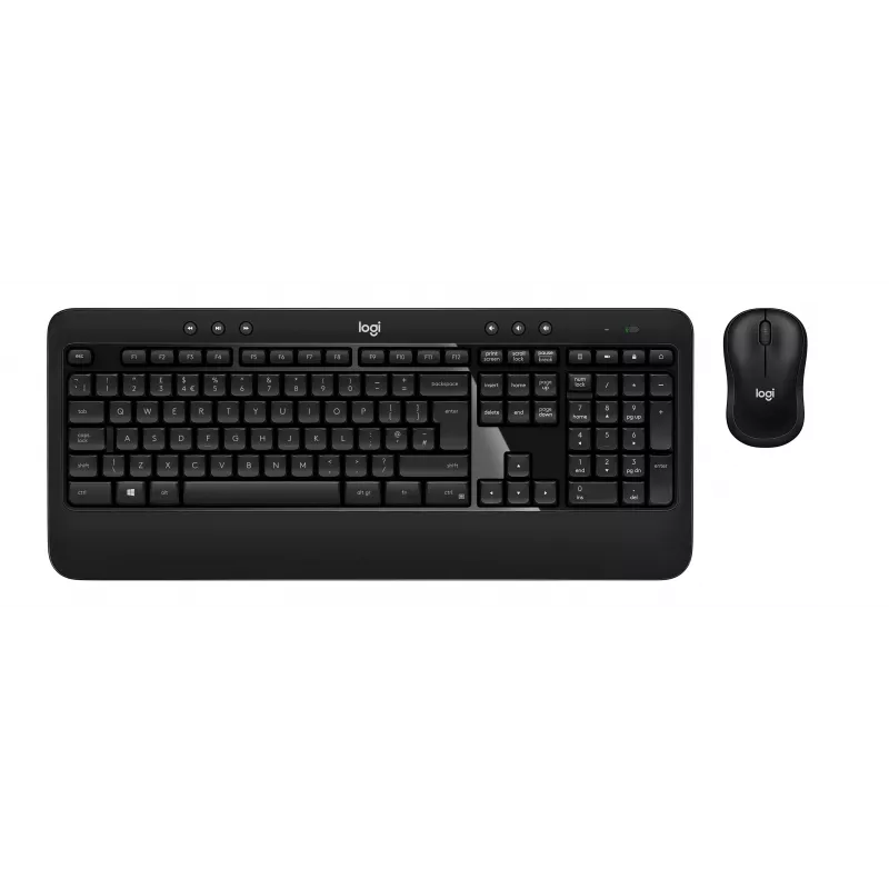 Logitech Advanced Combo set inalámbrico de teclado y ratón - negro