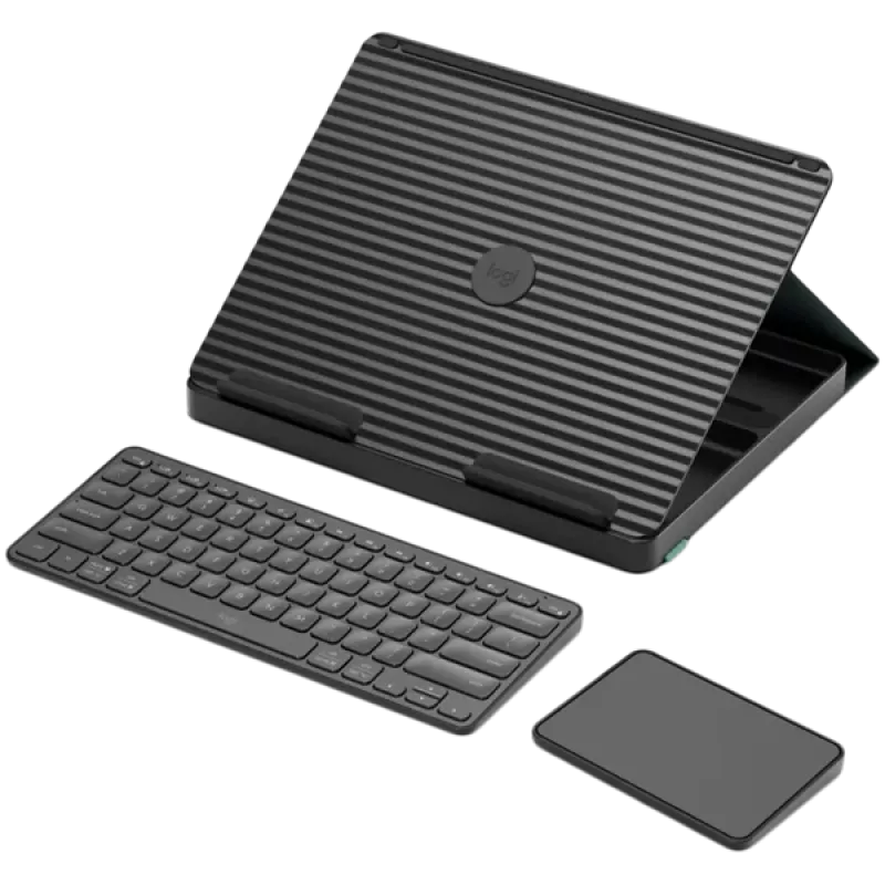 Logitech Casa Pop-Up Desk - Conjunto portátil de teclado y touchpad