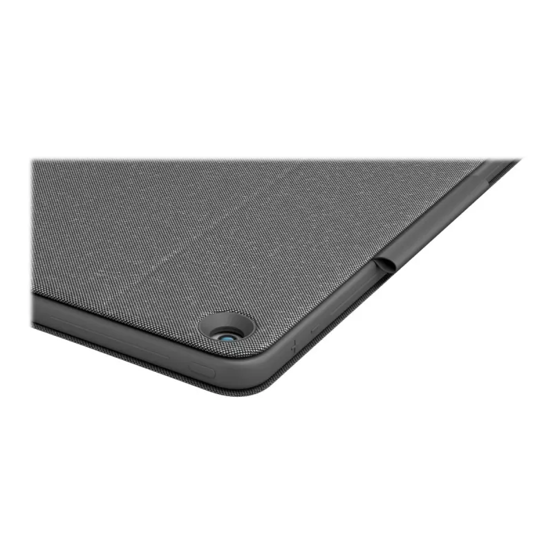 Logitech Combo Touch - funda con teclado y folio - con trackpad - retroiluminado - Apple Smart Connector - QWERTY - italiano - grafito - para Apple iPad de 10,2