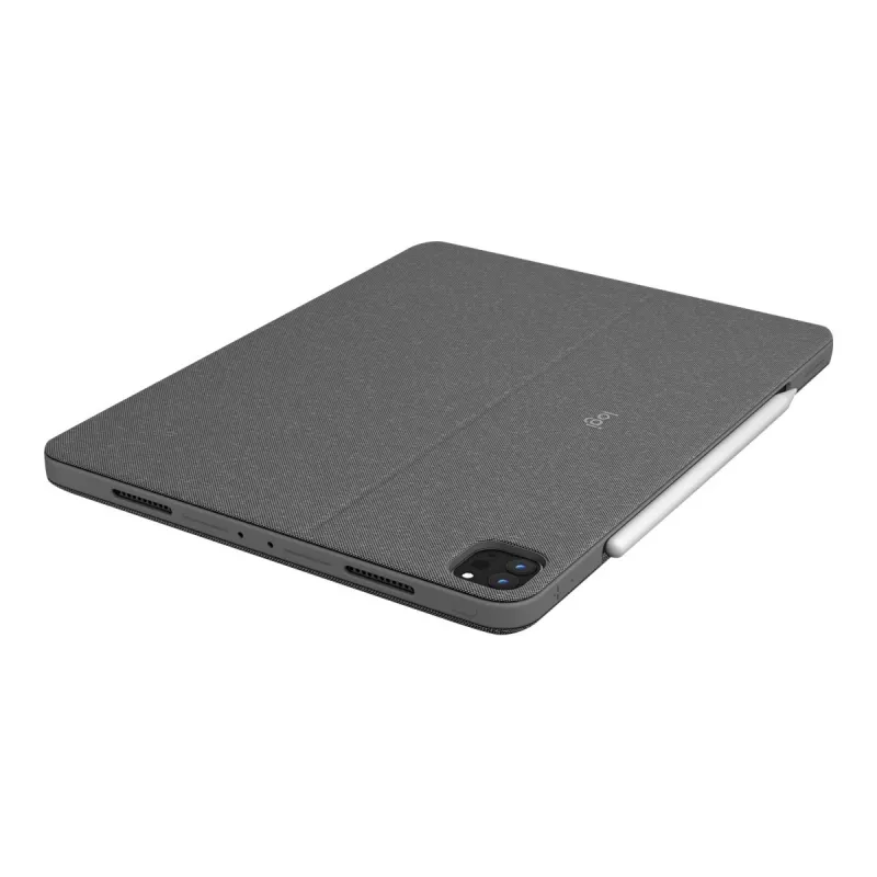 Logitech Combo Touch funda con teclado y trackpad para iPad Pro 12.9 (5.ª gen.), distribución Pan Nordic, Oxford Gray