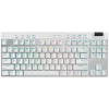 Logitech G PRO X TKL Lightspeed teclado gaming inalámbrico, QWERTY nórdico, retroiluminado, 2,4 GHz/Bluetooth, interruptores táctiles, blanco