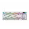 Logitech G316 X 98 Teclado mecánico compacto para gaming, GX Brown Tactile, LIGHTSYNC RGB, Blanco, Distribución alemana