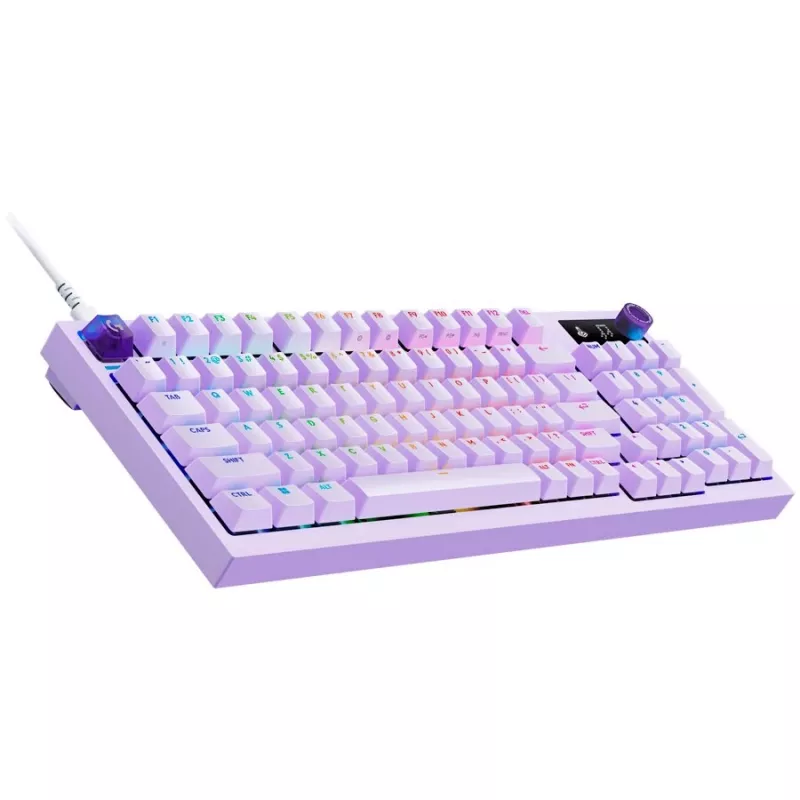 Logitech G316 X 98 teclado gaming con cable - lila - US International - switches táctiles