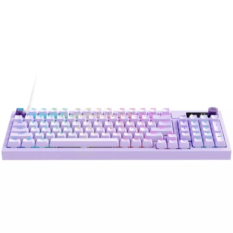 Logitech G316 X 98 teclado gaming con cable - lila - US International - switches táctiles