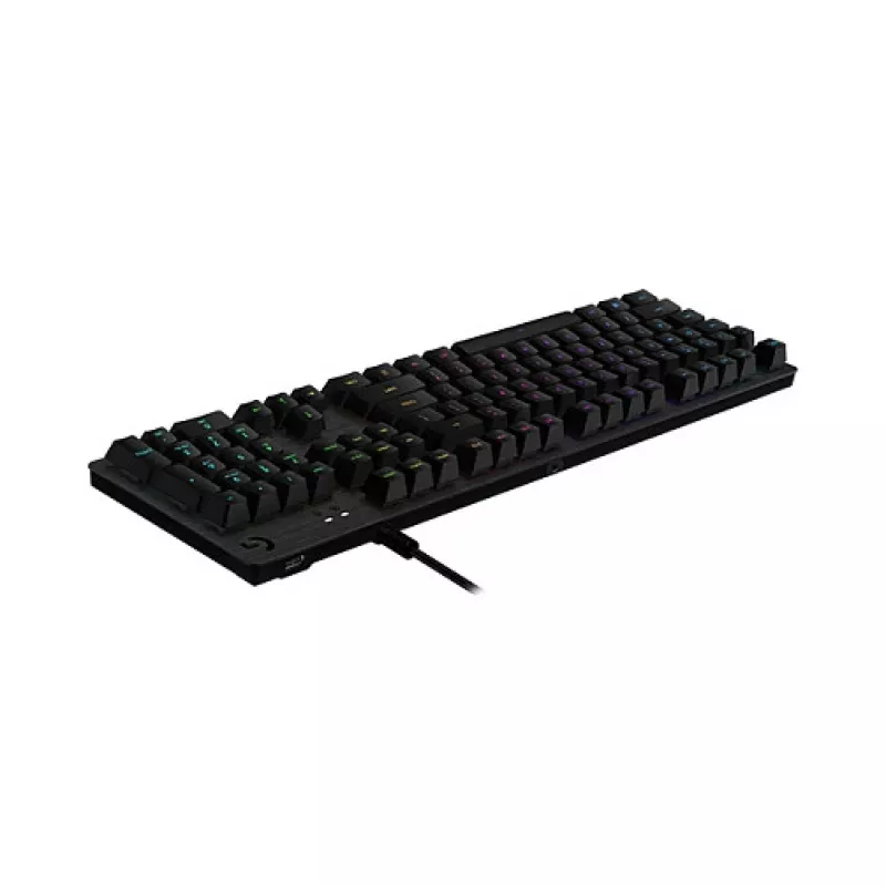 Logitech G512 teclado mecánico gaming - GX Brown Tactile, LIGHTSYNC RGB, USB-Passthrough, aluminio aeronáutico, tamaño completo