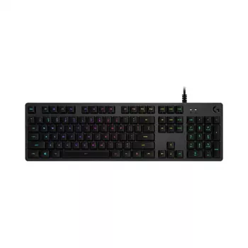 Logitech G512 teclado mecánico gaming - GX Brown Tactile, LIGHTSYNC RGB, USB-Passthrough, aluminio aeronáutico, tamaño completo