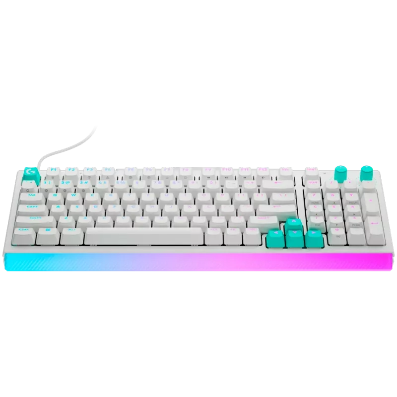 LOGITECH G512 X 98 Teclado gaming con cable - blanco - US International - USB - táctil (GX Brown)