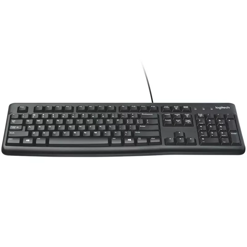 Logitech K120 for Business teclado USB, con cable, formato completo, negro