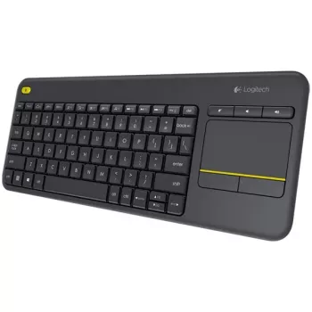 Logitech K400 Plus teclado táctil inalámbrico - negro