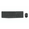 Logitech MK235 Conjunto inalámbrico de teclado y ratón, 2,4 GHz RF, distribución QWERTZ, Negro, receptor USB – 920-008031