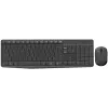 Logitech MK235 Conjunto inalámbrico de teclado y ratón, 2,4 GHz RF, distribución QWERTZ, Negro, receptor USB – 920-008031