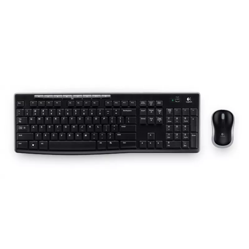 Logitech MK270 Combo inalámbrico – Teclado y ratón RF 2,4 GHz de tamaño completo (Negro)