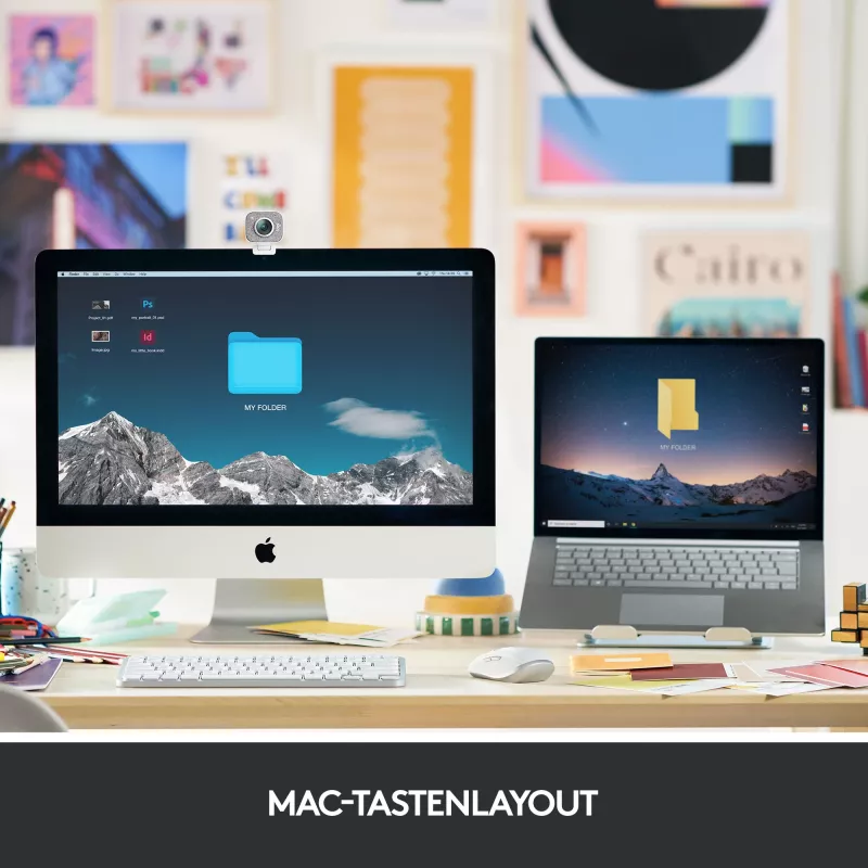 Logitech MX Keys Mini for Mac - Teclado inalámbrico - Retroiluminación - Space Gray