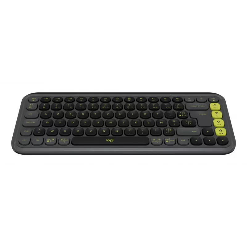 Logitech POP ICON KEYS Graphite Teclado mecánico inalámbrico francés AZERTY