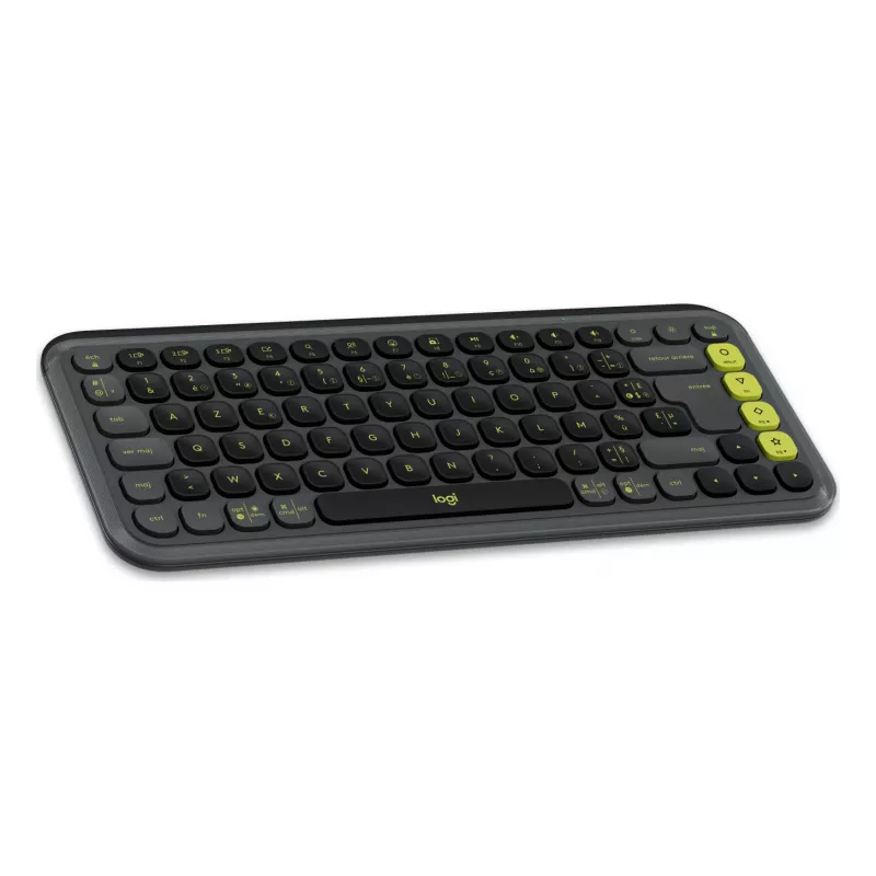 Logitech POP ICON KEYS Graphite Teclado mecánico inalámbrico francés AZERTY