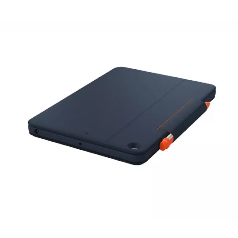 Logitech Rugged Combo 3 Touch for Education - Funda con teclado - con trackpad - Apple Smart Connector - AZERTY - Francés - Classic Blue - para centros educativos - para Apple iPad de 10,2