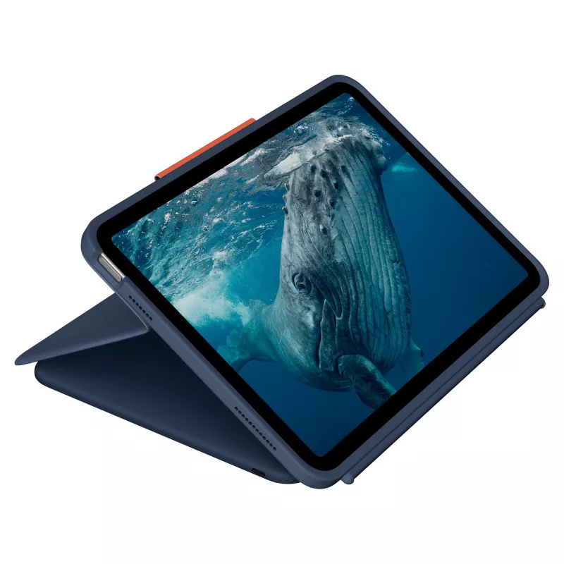 Logitech Rugged Combo 4c Touch Classic Blue (CH) funda con teclado y trackpad para iPad 7/8/9