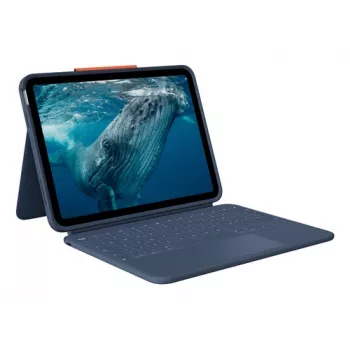 Logitech Rugged Combo 4c Touch Classic Blue funda con teclado para iPad con trackpad