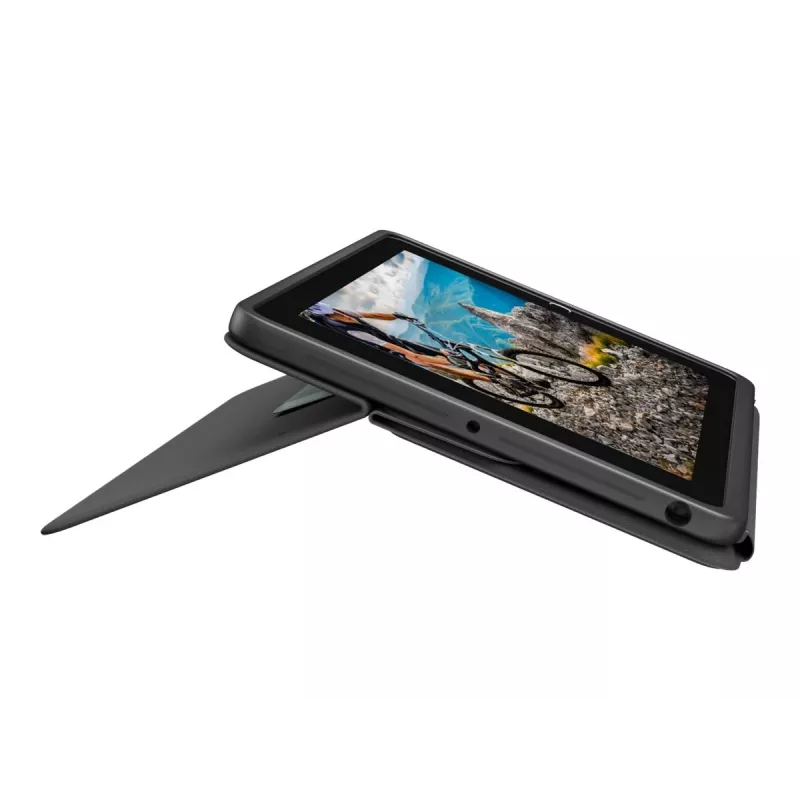 Logitech Rugged Folio teclado y funda con Apple Smart Connector - distribución AZERTY francesa - grafito - para Apple iPad de 10,9