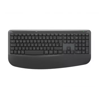 Logitech Signature Comfort Plus Combo MK880 for Business - Conjunto de teclado y ratón - Full Size - con indicador LED de batería - Inalámbrico - USB-C, Bluetooth LE - QWERTZ - Alemán - Grafito
