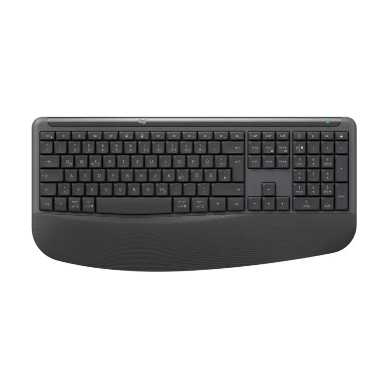 Logitech Signature Comfort Plus Combo MK880 for Business - Conjunto de teclado y ratón - Full Size - con indicador LED de batería - Inalámbrico - USB-C, Bluetooth LE - QWERTZ - Alemán - Grafito
