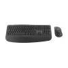 Logitech Signature Comfort Plus Combo MK880 for Business - Conjunto de teclado y ratón - Full Size - con indicador LED de batería - Inalámbrico - USB-C, Bluetooth LE - QWERTZ - Alemán - Grafito