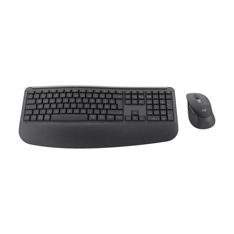 Logitech Signature Comfort Plus Combo MK880 for Business - Conjunto de teclado y ratón - Full Size - con indicador LED de batería - Inalámbrico - USB-C, Bluetooth LE - QWERTZ - Alemán - Grafito