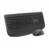 Logitech Signature Comfort Plus Combo MK880 for Business - Conjunto de teclado y ratón - Full Size - con indicador LED de batería - Inalámbrico - USB-C, Bluetooth LE - QWERTZ - Alemán - Grafito
