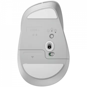 Logitech Signature Comfort Plus M850L Ratón inalámbrico - Blanco roto - Bluetooth