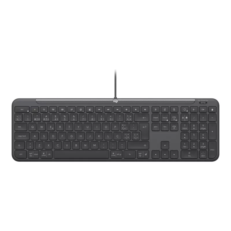 Logitech Signature Slim Wired K620 for Business teclado - Graphite