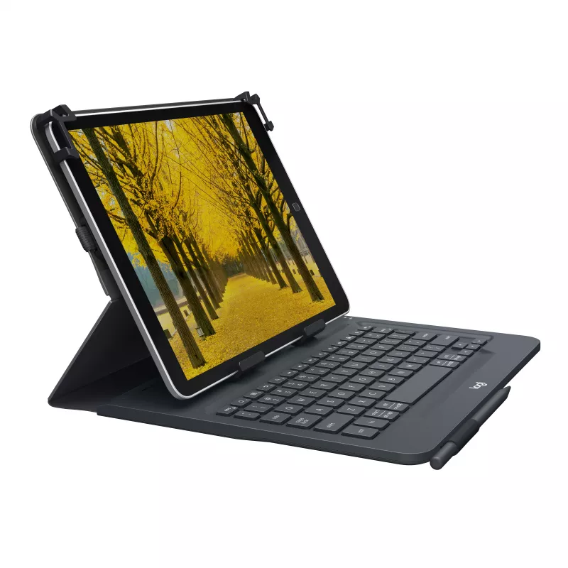 Teclado universal y funda con soporte Logitech