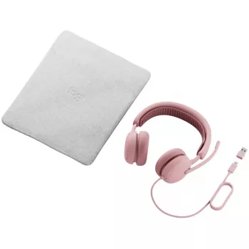 Logitech Zone Wired 2 Auriculares, Rose