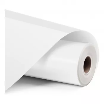 Rollo de vinilo de adherencia permanente LOKLiK blanco mate 30,5 cm x 180 cm (12