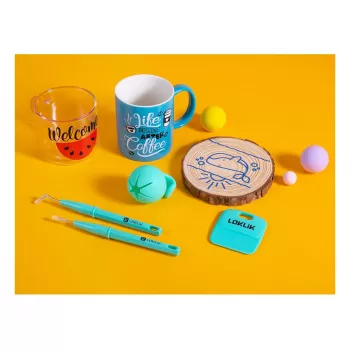 LOKLiK Weeding Tools Bundle SG-GJ-0016-US-L-B2B - set de 4 piezas en turquesa metálico para vinilo