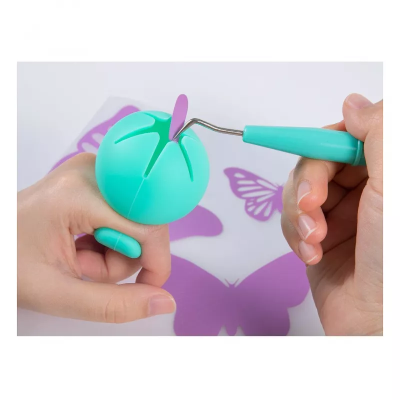LOKLiK Weeding Tools Bundle SG-GJ-0016-US-L-B2B - set de 4 piezas en turquesa metálico para vinilo